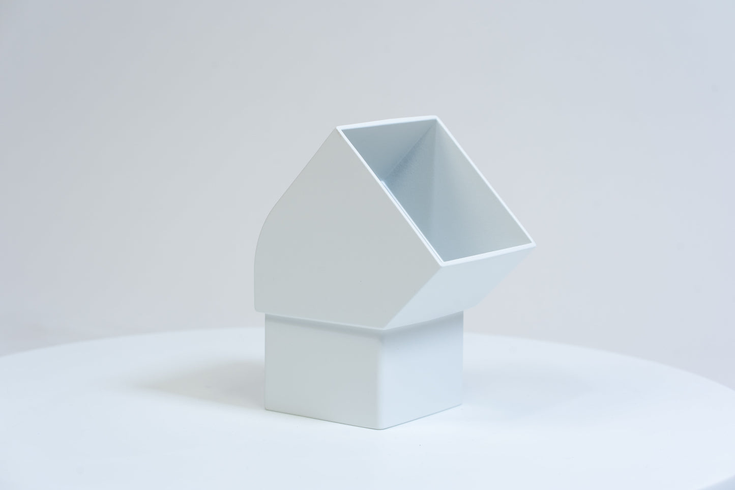 Aluminium HWA Bocht 45° Vierkant 80 Wit RAL9010