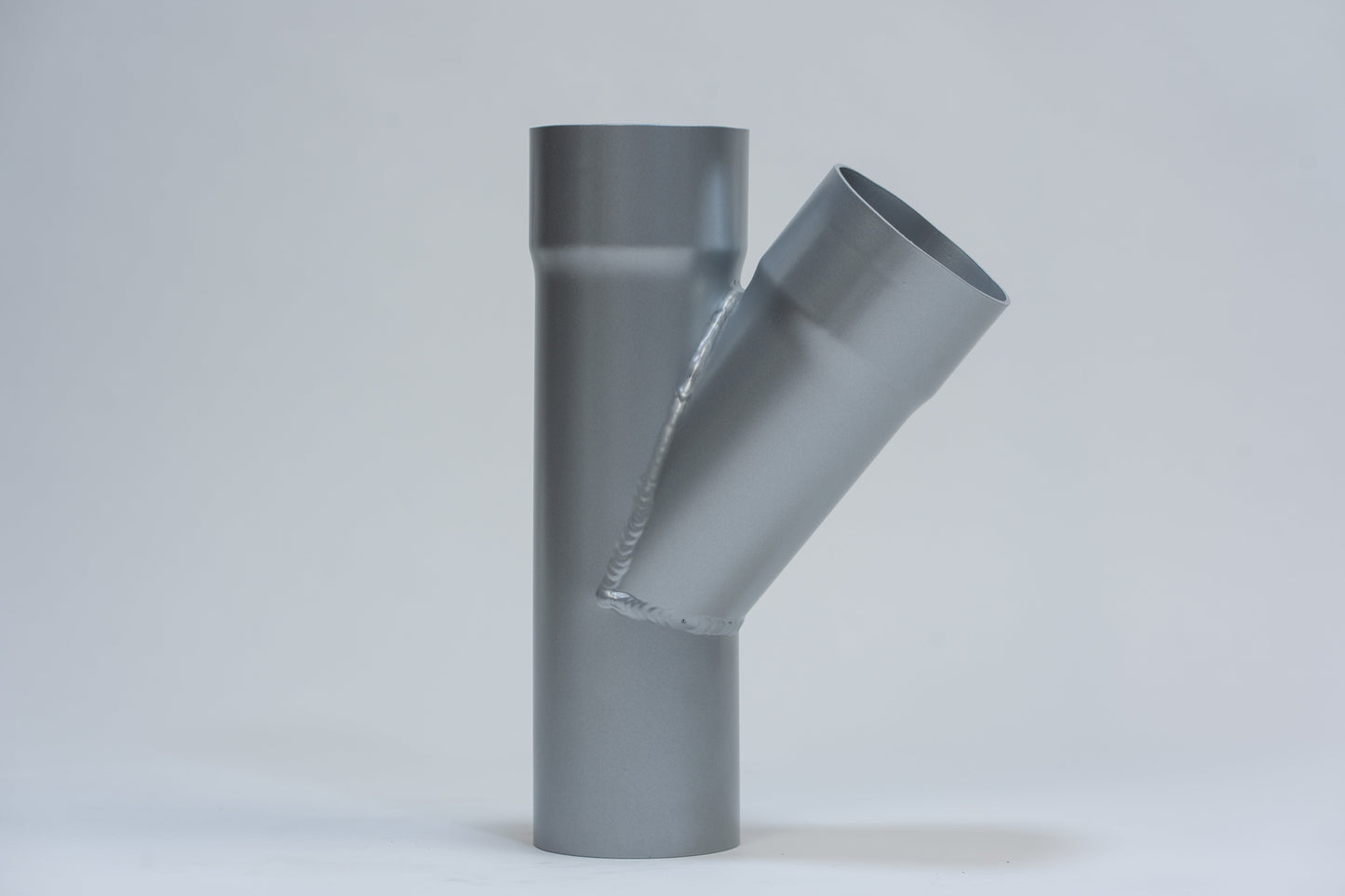 Aluminium HWA T-stuk 40° Rond Ø100 Zilver