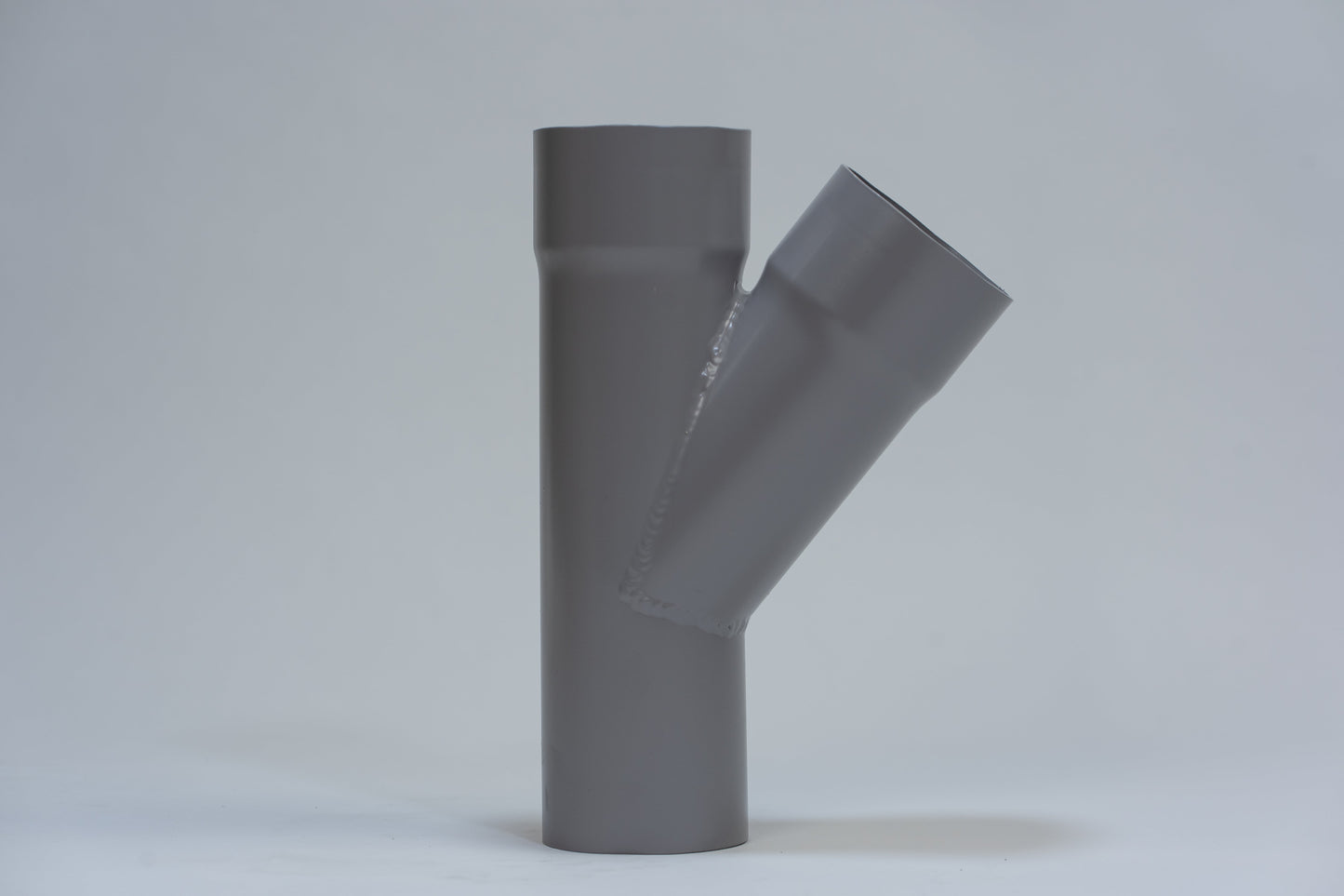 Aluminium HWA T-stuk 40° Rond Ø80 Grijs