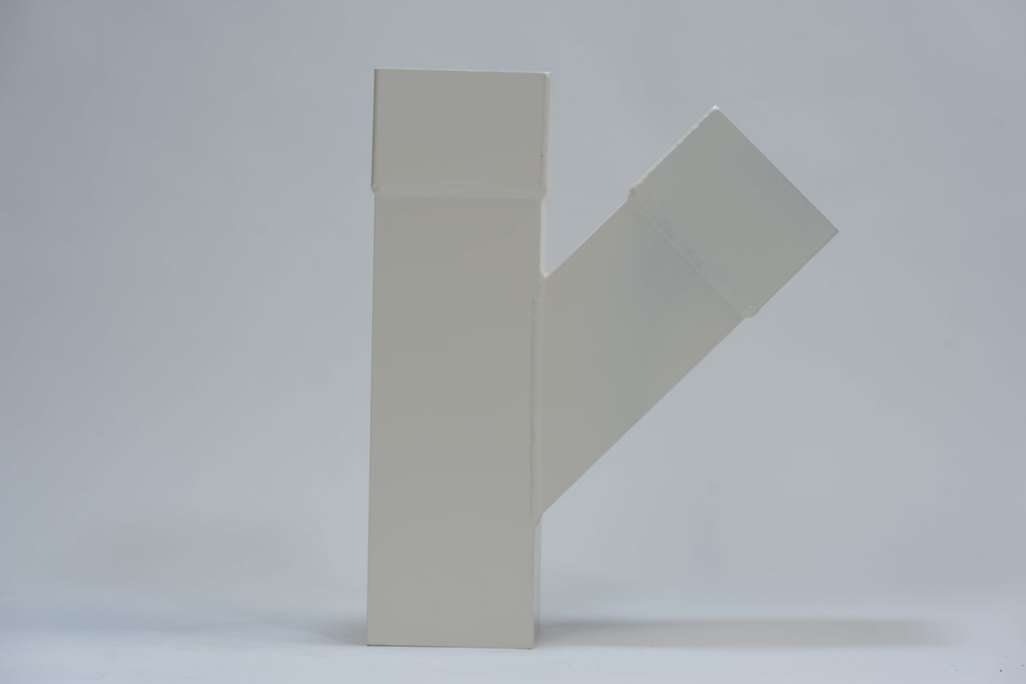 Aluminium HWA T-stuk 45° vierkant 100 Crème