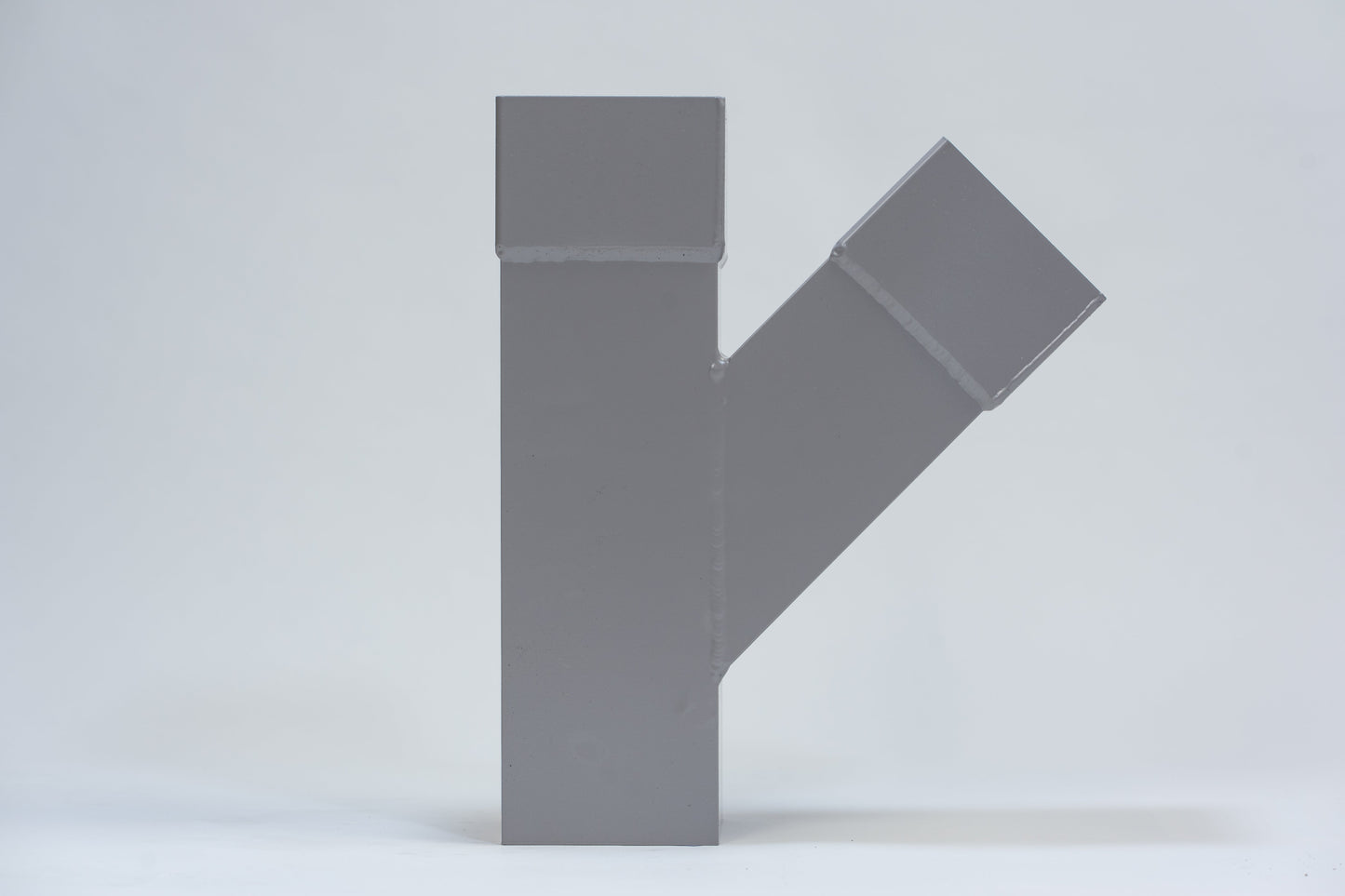 Aluminium HWA T-stuk 45° vierkant 80 Grijs