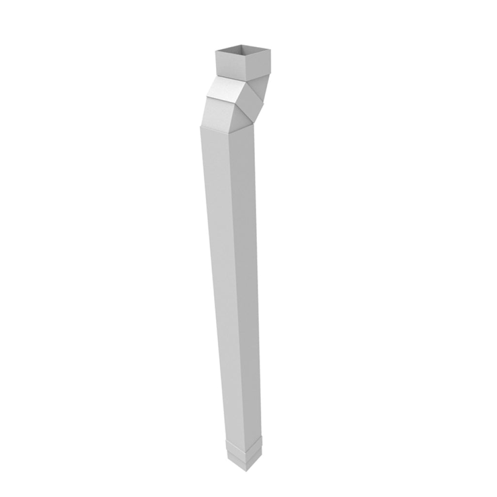 HWA ALU Vierkant 100 Zilver RAL9006