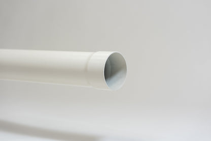 Aluminium HWA Buis Rond Ø80 mm Crème RAL-9001