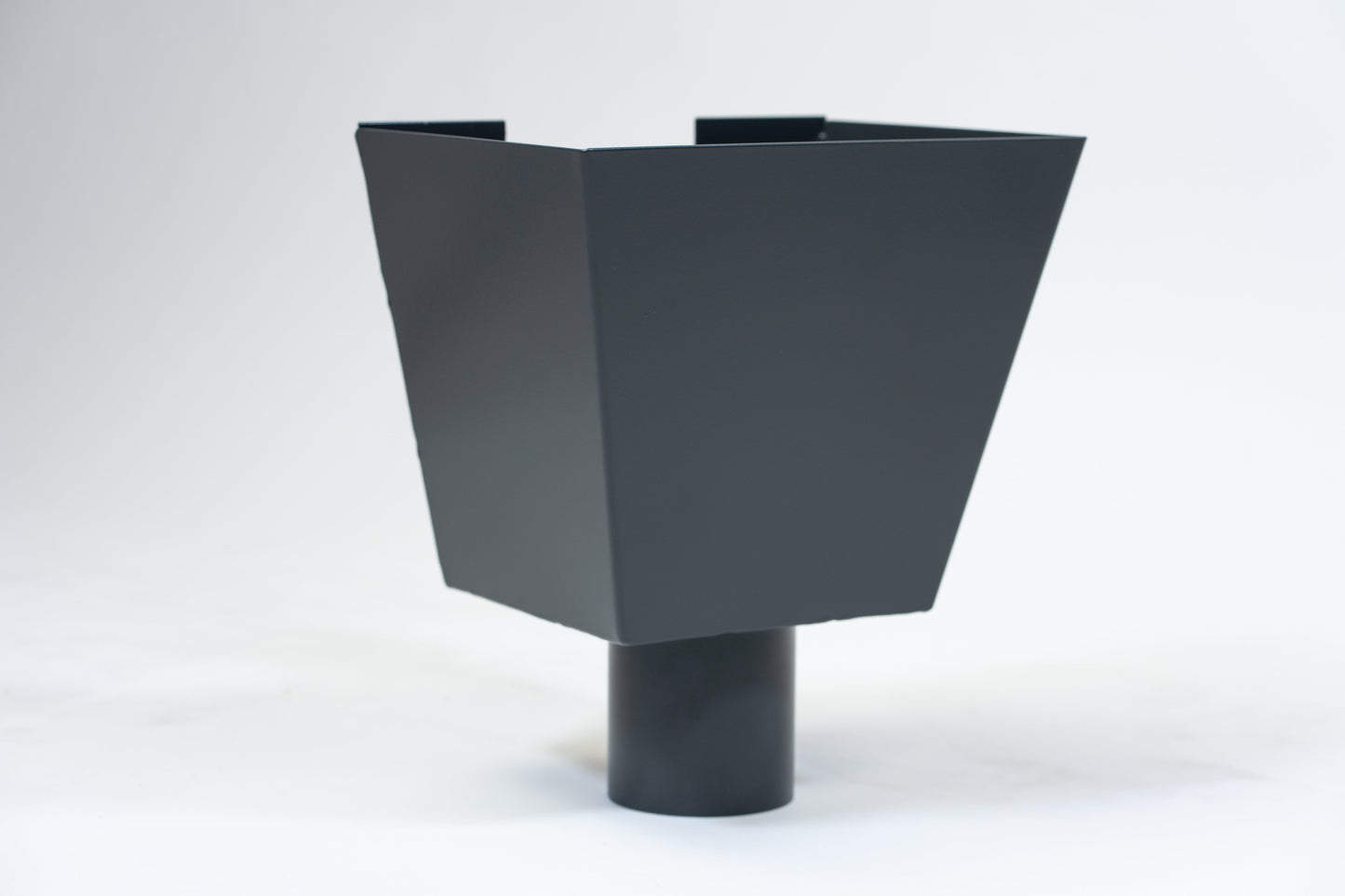 Aluminium Vergaarbak Vierkant 200x250 Ø80mm Antraciet