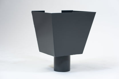 Aluminium Vergaarbak Vierkant 200x250 Ø80mm Antraciet