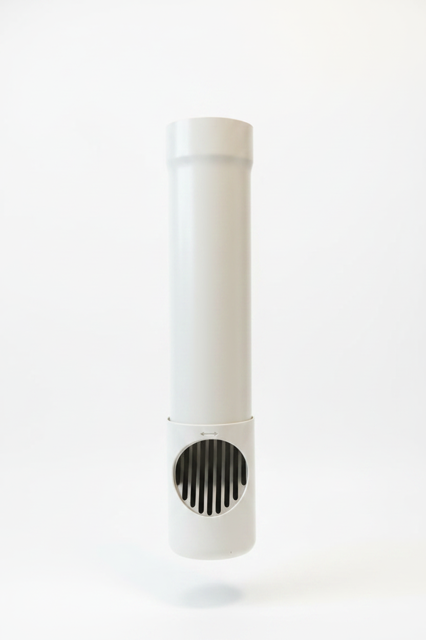 Aluminium Bladafscheider Ø 100 mm - RAL 9010