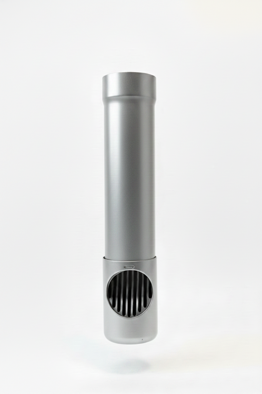 Aluminium Draaibare Bladafscheider Ø 80 mm - RAL-9006