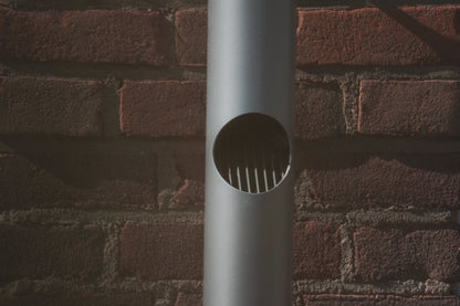 Aluminium HWA Bladafscheider Rond 80 Crème RAL9001