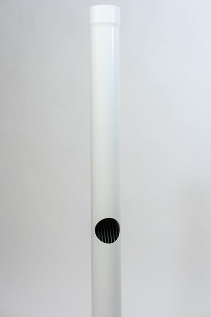 Aluminium HWA Bladafscheider Rond 80 Wit RAL9010