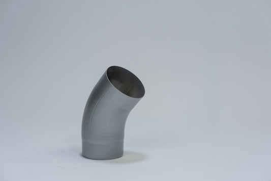 Aluminium HWA Bocht 40° Rond Ø80 Zilver