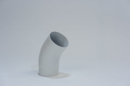 Aluminium HWA Bocht 40° Rond Ø80 Wit RAL9010