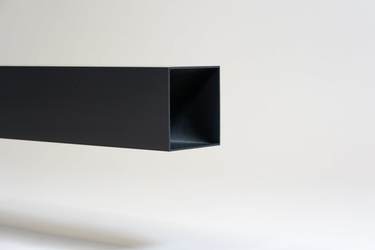 Aluminium HWA Buis Vierkant 100 Antraciet RAL7016