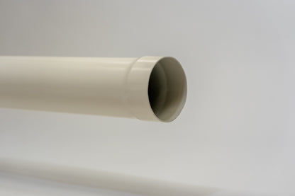 Aluminium HWA Buis Rond Ø100 mm Crème RAL-9001