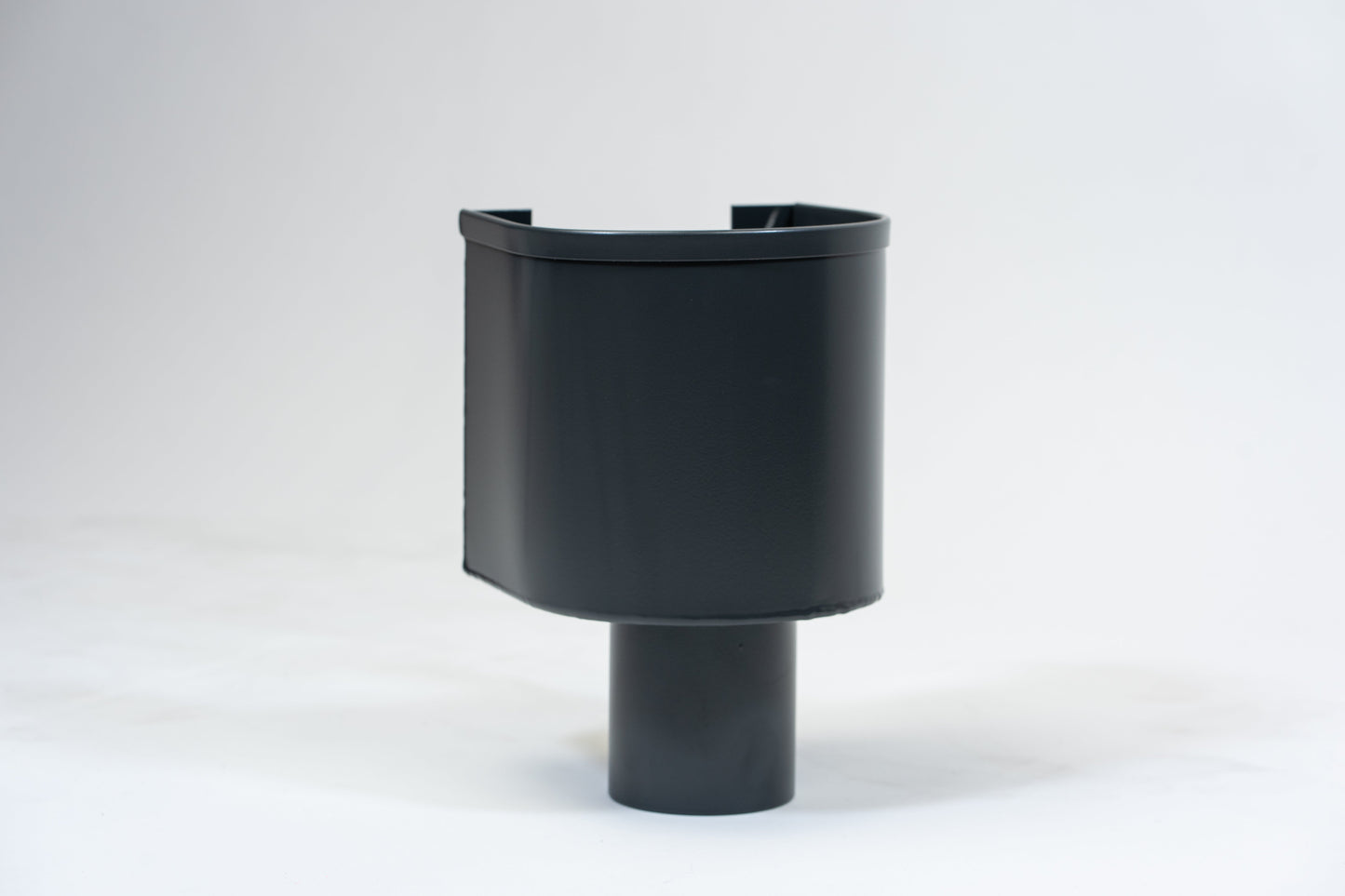 Aluminium Vergaarbak Rond 150x150 Ø80mm Antraciet