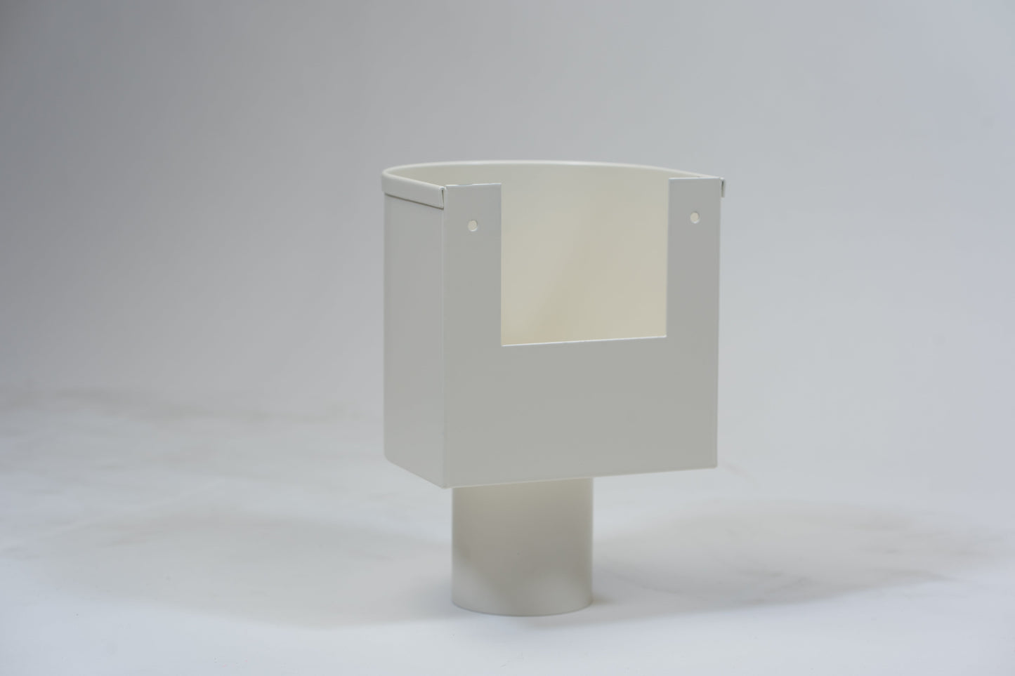 Aluminium Vergaarbak Rond 150x150 Ø80mm Crème