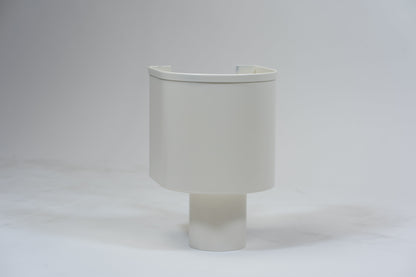 Aluminium Vergaarbak Rond 150x150 Ø80mm Crème