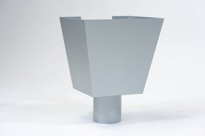 Aluminium Vergaarbak Vierkant 200x250 Ø100mm Kleur n.t.b.